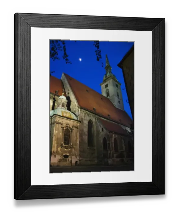 Framed Print : St Martin Church at dusk, Bratislava, Slovakia Framed Print : St Martin Church at dusk, Bratislava, Slovakia