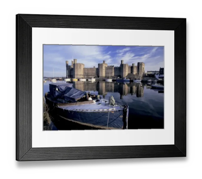 Framed Print : England, Wales. Caernarvon Castle