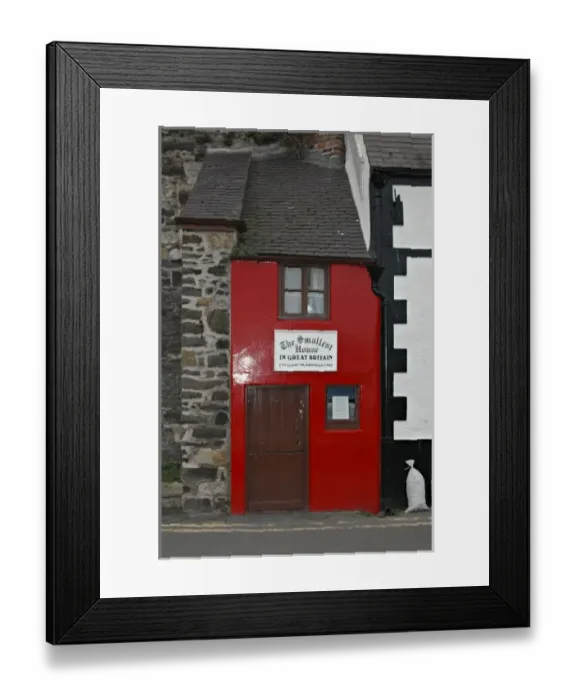 Framed Print : UK - Wales - Conway, the smallest house in Great Britain Framed Print : UK - Wales - Conway, the smallest house in Great Britain