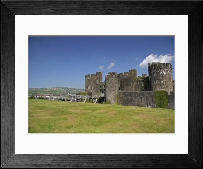 Framed Print : Caerphilly, Wales. The well preserved castle at Caerphilly Framed Print : Caerphilly, Wales. The well preserved castle at Caerphilly