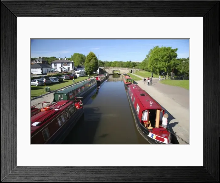 Framed Print : Pontcysylite, Wales. A great example of the old Brittish method of transportation Framed Print : Pontcysylite, Wales. A great example of the old Brittish method of transportation