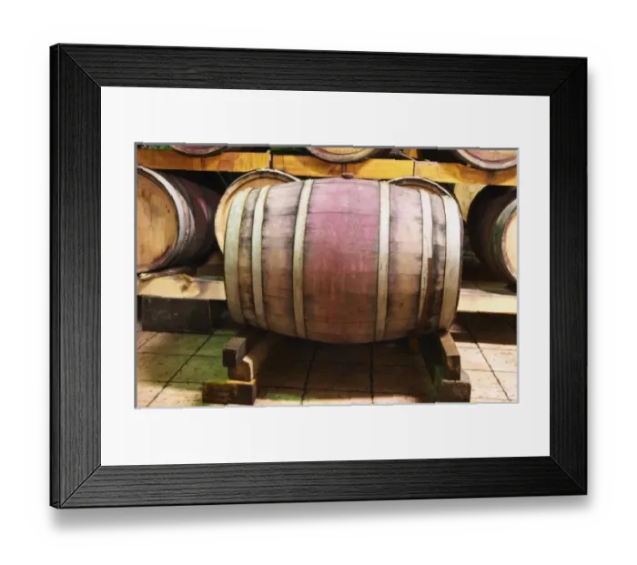 Framed Print : The underground wine cellar with old oak barrels for storing the wine. VitaI Vitaai Framed Print : The underground wine cellar with old oak barrels for storing the wine. VitaI Vitaai