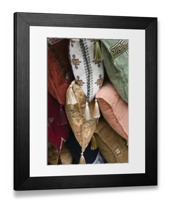 Framed Print : Bosnia & Hercegovina- Sarajevo. Bascarsija Ottoman Era Old Town- Embroidered Pillows