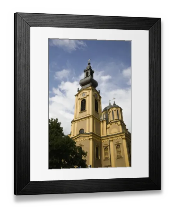 Framed Print : Bosnia & Hercegovina- Sarajevo. View towards the Orthdox Cathedral-Zelenih Beretki Street Framed Print : Bosnia & Hercegovina- Sarajevo. View towards the Orthdox Cathedral-Zelenih Beretki Street