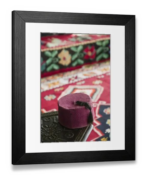Framed Print : Bosnia-Hercegovina - Mostar. Old Town Mostar - Turkish House (b. 1650) - Ottoman Era Fez
