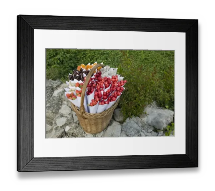 Framed Print : Bosnia-Hercegovina -Pocitelj. Fruit snacks for sale Framed Print : Bosnia-Hercegovina -Pocitelj. Fruit snacks for sale