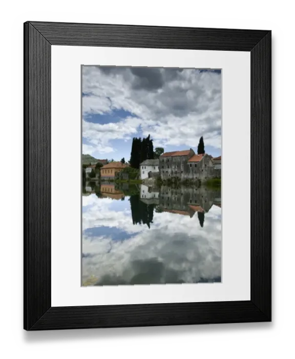 Framed Print : Bosnia-Hercegovina -Trebinje. Republika Serbska (RS) Town on the Trebisnjica River