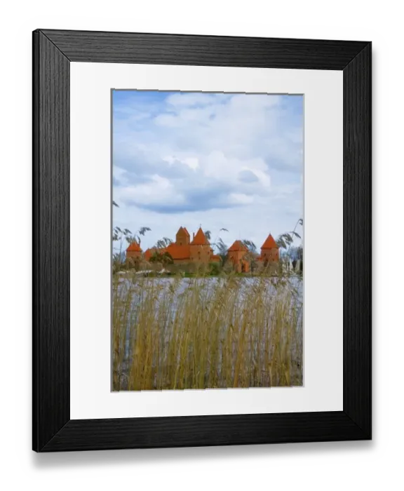 Framed Print : Island Castle by Lake Galve, Trakai, Lithuania Framed Print : Island Castle by Lake Galve, Trakai, Lithuania