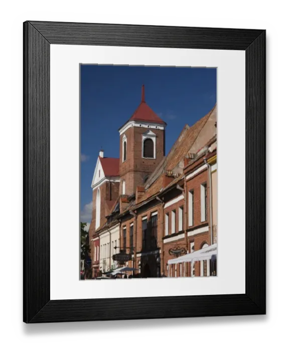 Framed Print : Lithuania, Central Lithuania, Kaunas, Town Hall Square
