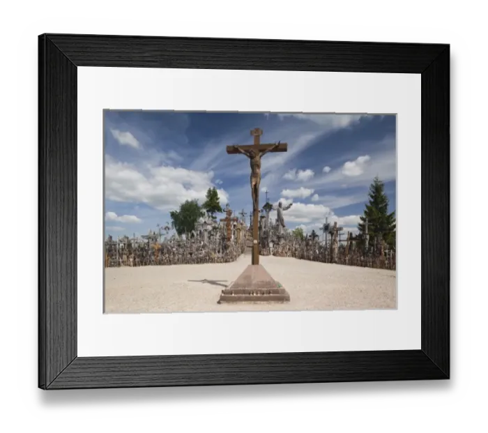 Framed Print : Lithuania, Central Lithuania, Siauliai, Hill of Crosses, religious pilgrimage site Framed Print : Lithuania, Central Lithuania, Siauliai, Hill of Crosses, religious pilgrimage site