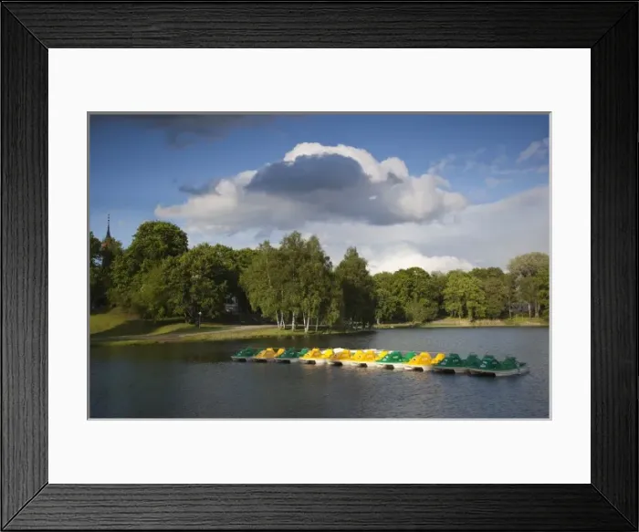 Framed Print : Lithuania, Southern Lithuania, Druskininkai, Lake Druskonis, paddle boats Framed Print : Lithuania, Southern Lithuania, Druskininkai, Lake Druskonis, paddle boats