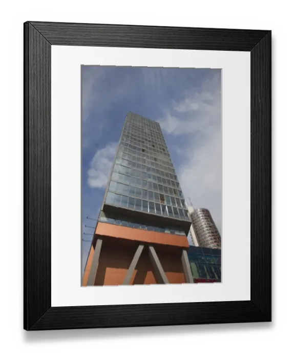 Framed Print : Lithuania, Vilnius, modern buildings of the Snipiskes area, high rise tower Framed Print : Lithuania, Vilnius, modern buildings of the Snipiskes area, high rise tower