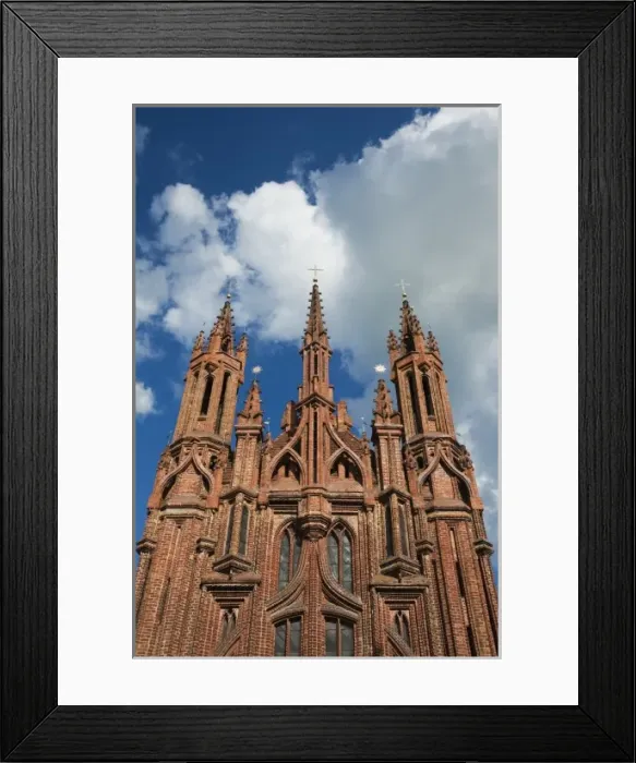 Framed Print : Lithuania, Vilnius, St. Anne and Bernardine Churche
