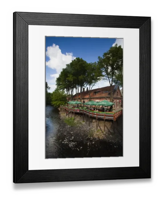 Framed Print : Lithuania, Vilnius, Uzupis Area, Bohemian Vilnius, Republic of Uzupis riverfront cafes Framed Print : Lithuania, Vilnius, Uzupis Area, Bohemian Vilnius, Republic of Uzupis riverfront cafes