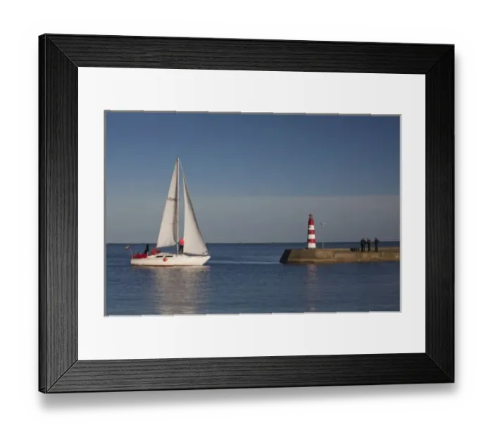 Framed Print : Lithuania, Western Lithuania, Curonian Spit, Nida, sailing harbor Framed Print : Lithuania, Western Lithuania, Curonian Spit, Nida, sailing harbor