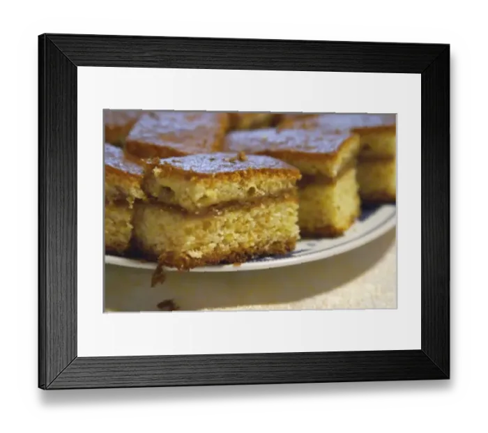 Framed Print : Montenegrin food speciality: sweet honey flavoured cake Durovic Jovo Winery, Dupilo village Framed Print : Montenegrin food speciality: sweet honey flavoured cake Durovic Jovo Winery, Dupilo village