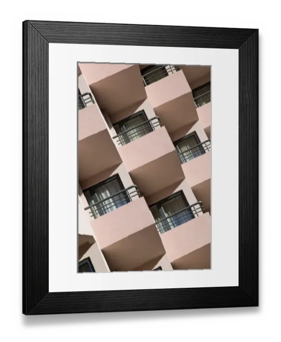 Framed Print : Montenegro, Becici. Becici Beach, Coastal Hotel Resort Detail