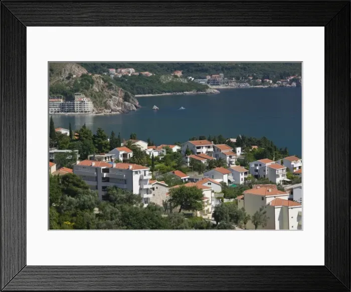 Framed Print : Montenegro, Becici. Becici Condo Highrises / Daytime Framed Print : Montenegro, Becici. Becici Condo Highrises / Daytime