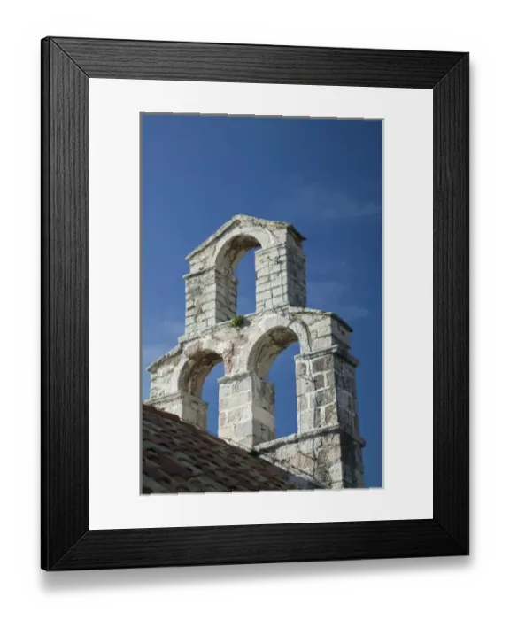 Framed Print : Montenegro, Budva. Budva Old Town / Stari Grad, Church Detail Framed Print : Montenegro, Budva. Budva Old Town / Stari Grad, Church Detail