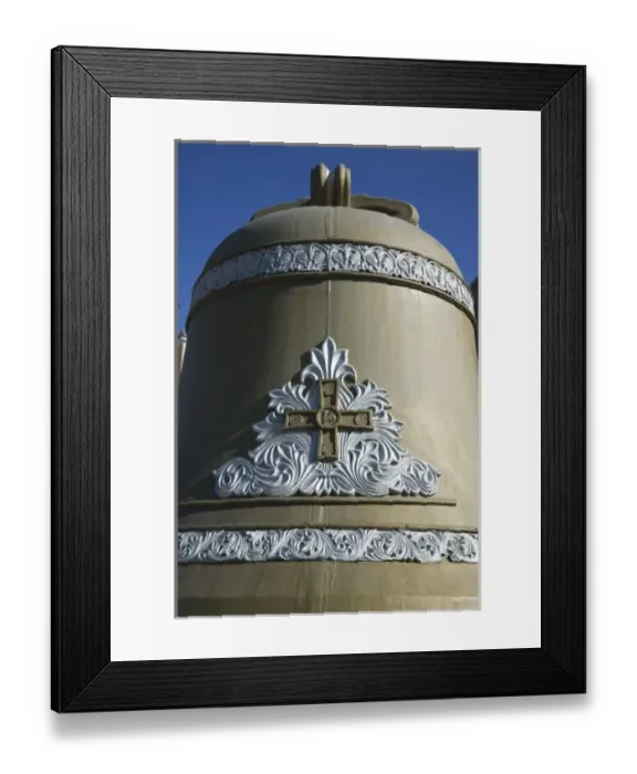 Framed Print : Montenegro, Budva. Budva Old Town  /  Stari Grad, Large Church Bell