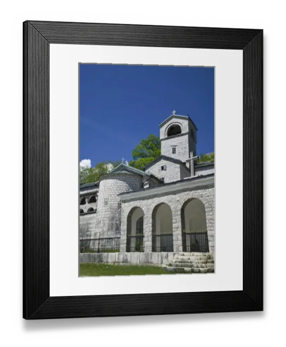 Framed Print : Montenegro, Cetinje. Former Capital of Montenegro, Cetinje Monastery (b. 1484 & rebuilt 1785) Framed Print : Montenegro, Cetinje. Former Capital of Montenegro, Cetinje Monastery (b. 1484 & rebuilt 1785)