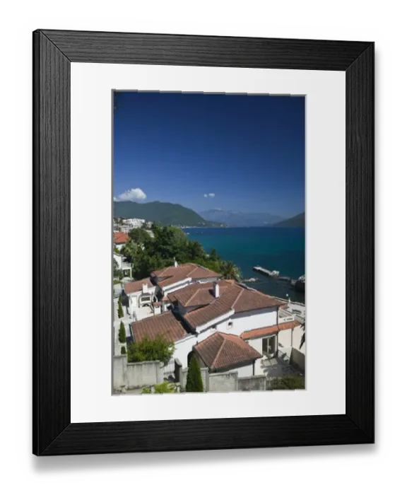 Framed Print : Montenegro, Herceg-Novi. Overview towards Herceg-Novi Bay Framed Print : Montenegro, Herceg-Novi. Overview towards Herceg-Novi Bay