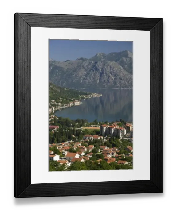 Framed Print : Montenegro, Kotor. Bay of Kotor  /  Southern Europes Deepest Fjord  /  Town View