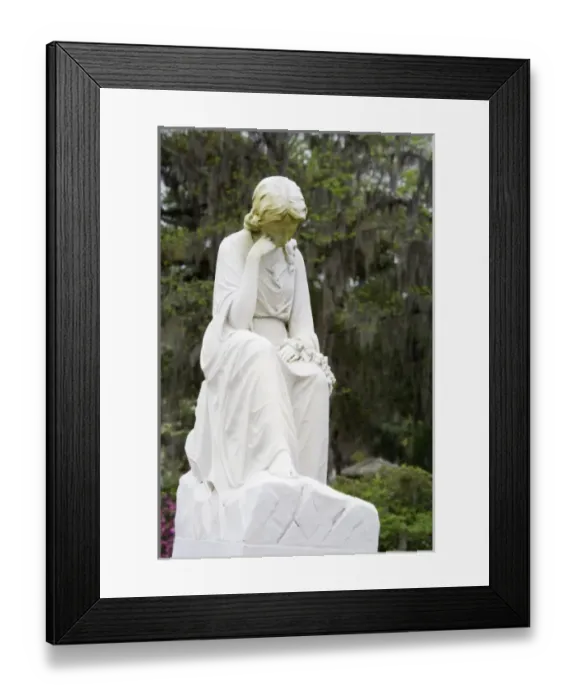 Framed Print : USA, Georgia, Savannah. Statuary in Bonaventure Cemetery, Savannah, Georgia Framed Print : USA, Georgia, Savannah. Statuary in Bonaventure Cemetery, Savannah, Georgia