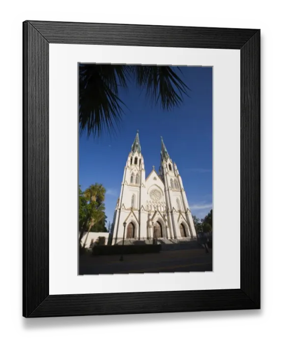 Framed Print : USA, Georgia, Savannah. The Cathedral of St John the Baptist in Savannah Georgia Framed Print : USA, Georgia, Savannah. The Cathedral of St John the Baptist in Savannah Georgia