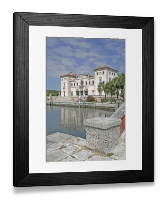 Framed Print : Vizcaya Museum and Gardens Miami Florida