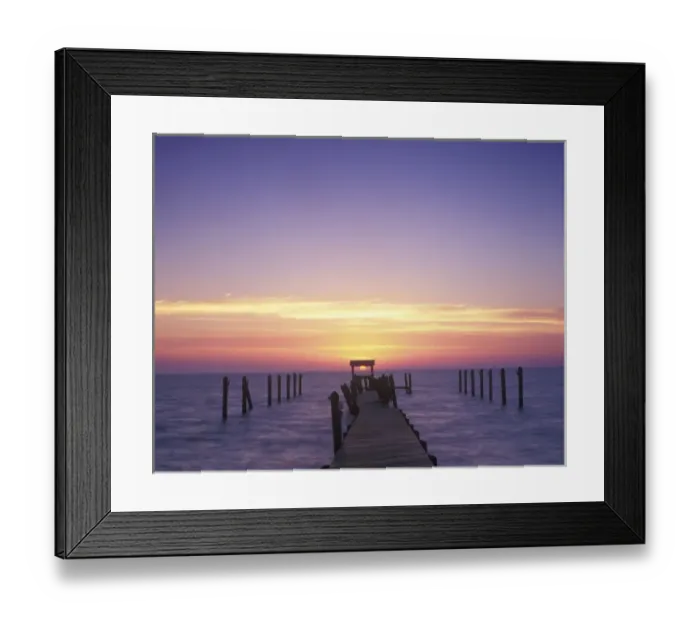 Framed Print : USA, Florida, Captiva Island, Sunrise at a Hurricane Damaged Dock (Not Available Framed Print : USA, Florida, Captiva Island, Sunrise at a Hurricane Damaged Dock (Not Available