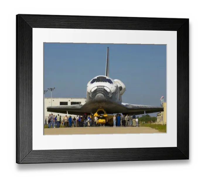 Framed Print : The final mission of Space Shuttle Endeavour STS-134 on Pad 39A at Cape Canaveral, Florida