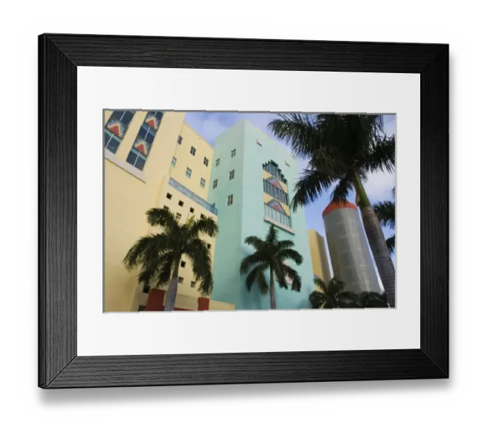 Framed Print : USA, Florida, Miami Beach: South Beach, China Grille Building Framed Print : USA, Florida, Miami Beach: South Beach, China Grille Building
