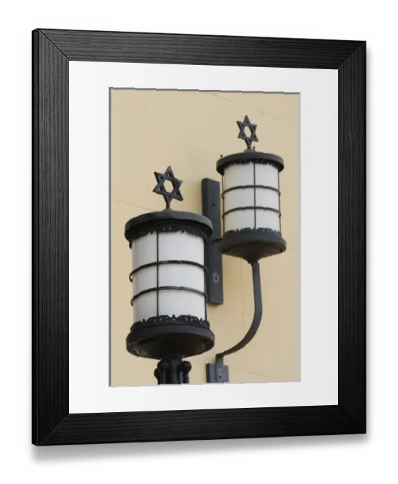 Framed Print : USA, Florida, Miami Beach: South Beach, Jewish Museum of Florida, Lights Framed Print : USA, Florida, Miami Beach: South Beach, Jewish Museum of Florida, Lights