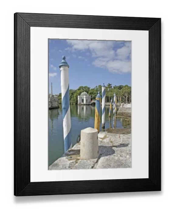 Framed Print : Vizcaya Museum and Gardens Miami Florida