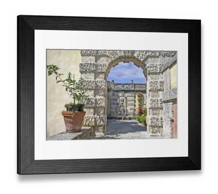 Framed Print : Vizcaya Museum and Gardens Miami Florida