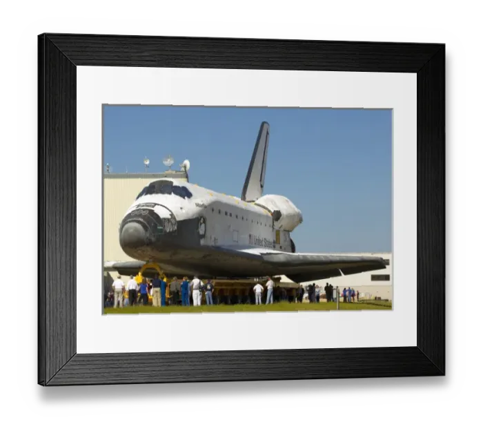 Framed Print : The final mission of Space Shuttle Endeavour STS-134 on Pad 39A at Cape Canaveral, Florida