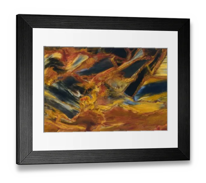 Framed Print : Close-up of pietersite stone found in Namibia Framed Print : Close-up of pietersite stone found in Namibia