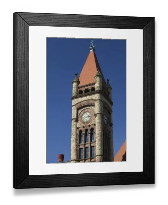 Framed Print : USA, Ohio, Cincinnati: Cincinnati City Hall Tower Framed Print : USA, Ohio, Cincinnati: Cincinnati City Hall Tower
