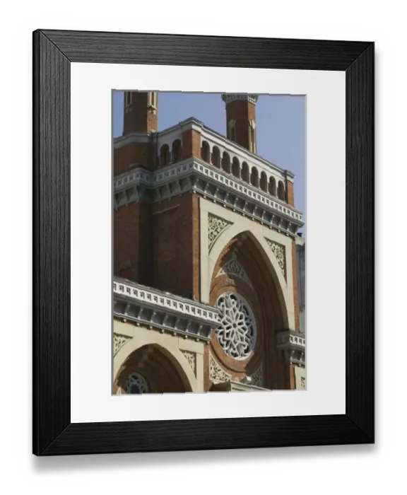 Framed Print : USA, Ohio, Cincinnati: Plum Street Temple of Reform Judaism  /  Exterior (b. 1866) architect