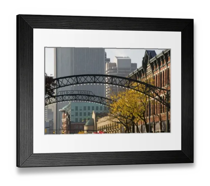 Framed Print : USA, Ohio, Columbus: Short North Sign, Trendy Neighborhood along North High Street Framed Print : USA, Ohio, Columbus: Short North Sign, Trendy Neighborhood along North High Street