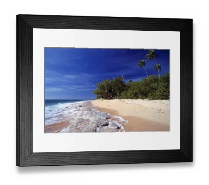 Framed Print : Fiji Islands, Tavarua. This beach on Tavarua, in the Fiji Islands, wouldn t be