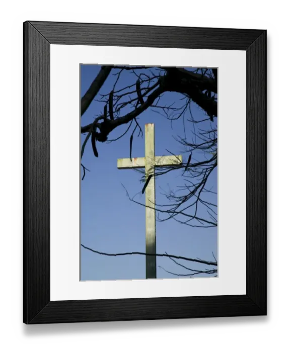 Framed Print : Vanuatu, Efate Island, Port Vila. Cross of the Sacre Coeur Cathedral Framed Print : Vanuatu, Efate Island, Port Vila. Cross of the Sacre Coeur Cathedral