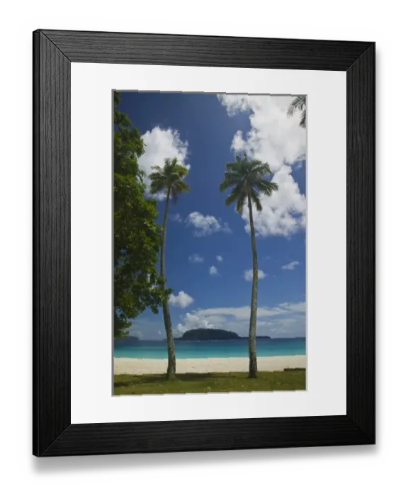 Framed Print : Vanuatu, Espiritu Santo Island, Champagne Beach. Champagne Beach, the Best on Santo