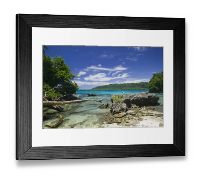 Framed Print : Vanuatu, Espiritu Santo Island, HOG HARBOUR. View of Golden Beach Framed Print : Vanuatu, Espiritu Santo Island, HOG HARBOUR. View of Golden Beach