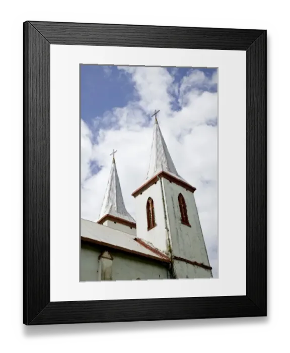 Framed Print : New Caledonia, Central Grande Terre Island, Nakety. Detail of NAKETY church Framed Print : New Caledonia, Central Grande Terre Island, Nakety. Detail of NAKETY church