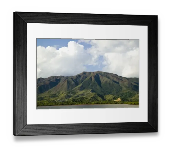 Framed Print : New Caledonia, Grande Terre Island, Southern Grade Terre, Vallon Dore. Mountain views Framed Print : New Caledonia, Grande Terre Island, Southern Grade Terre, Vallon Dore. Mountain views