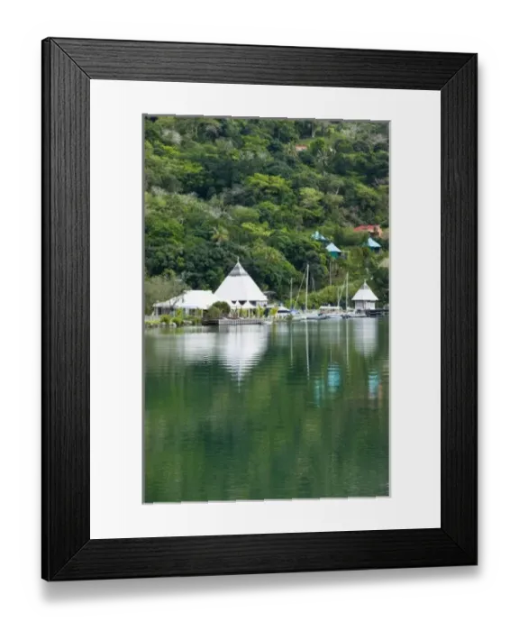 Framed Print : New Caledonia, Northern Grande Terre Island, Hienghene. Town Port Area Framed Print : New Caledonia, Northern Grande Terre Island, Hienghene. Town Port Area