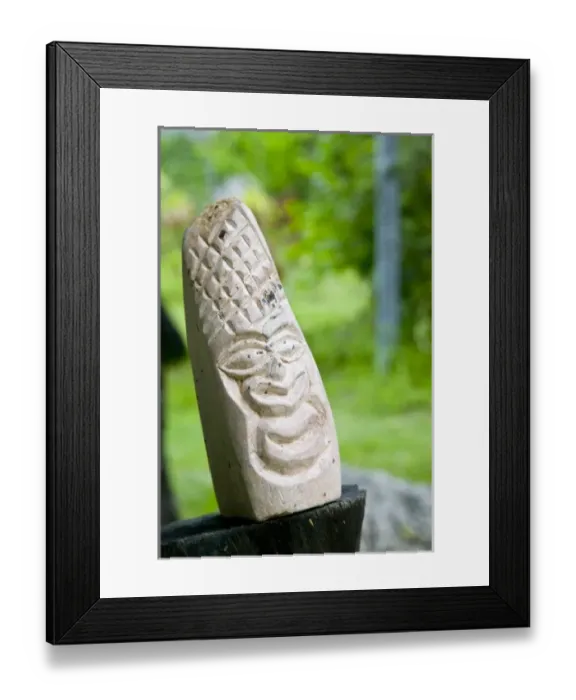 Framed Print : Oceania. New Caledonia, Northern Grande Terre Island, Puebo