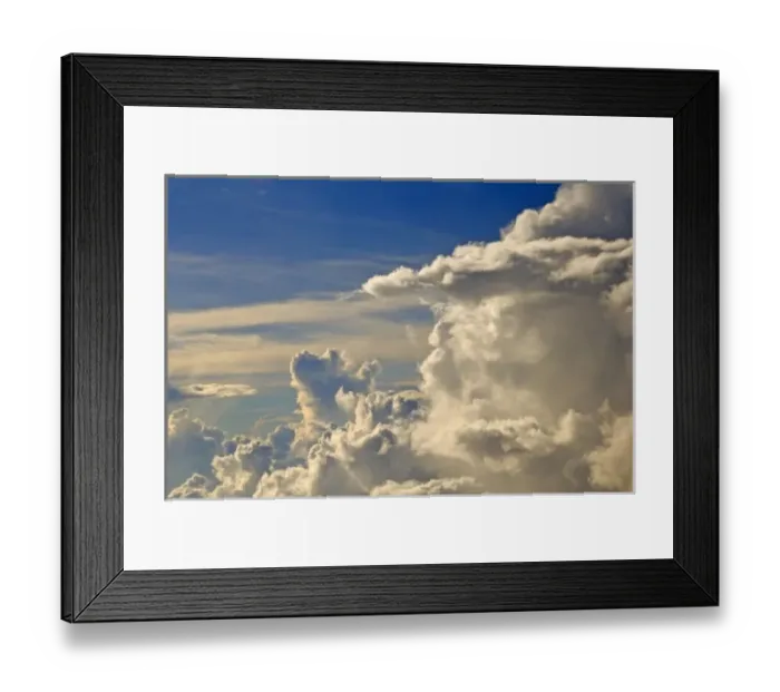 Framed Print : Thunderheads over Papua New Guinea, aerial image